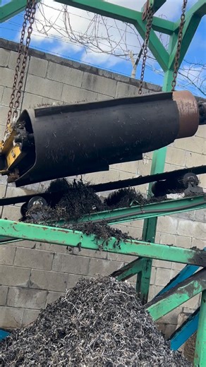 It’s so rewarding watching our Zeno shredder in action! ♻️ This machine is doing an incredible job removing wire from shredded tires, creating a smaller, cleaner rubber product. The result? ✅ Less wire ✅ Cleaner material ✅ Shredded rubber that takes up only a fraction of the space compared to our primary shred And honestly, one of the coolest parts is watching the wire literally lift and float up off the conveyor as it’s separated from the rubber. Seeing technology and recycling work together li