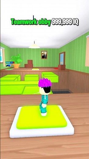 teamwork obby 999,999 IQ #roblox #shorts