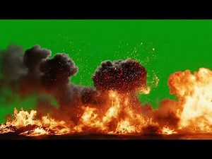 Fiery Cinematic Fire Effect Overlay | Free Dynamic Green Screen VFX Download