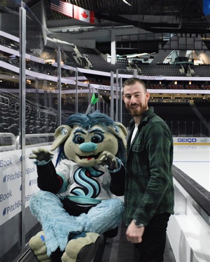 14K views · 834 reactions | GRUUUUU is inviting you to take a special behind-the-scenes tour of our crib at Climate Pledge Arena! For the first time ever, you can check out the #SeaKraken Locker Room and see where the guys get hyped up on game day → https://bit.ly/CPATours | Seattle Kraken | Facebook