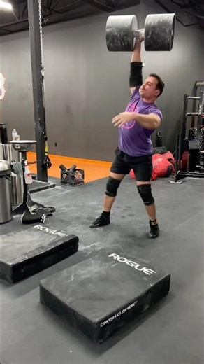 190 Pound Circus Dumbbell for 3 #lifting #gym #strongman