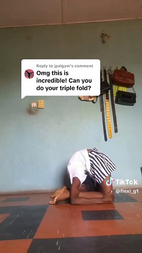 Replying to @jpalgym #flexibility #contortion #stretches #backbending #triplefold #bendygirl #gratefulheart #gratefultoGod #Godbless