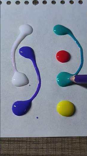 nối các giọt nước cùng màu #art #satisfying #painting #short