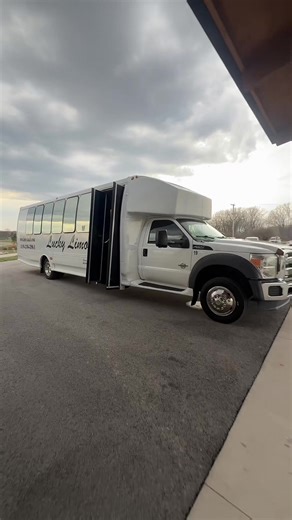“25 Passenger Limo Bus” Check out our website luckylimollc.com #transportation #fyp #weddings #partybus #limobus