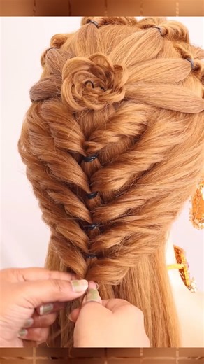 148K views · 1.5K reactions | Simple & Easy Updo Hairstyle for Girl. #shorts #trending #hairstyles | Braid Hairdo | Facebook