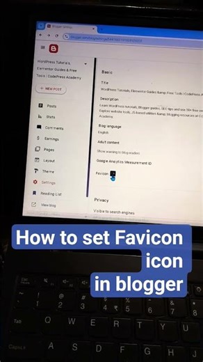 How to Set Favicon Icon in Blogger | Blogger Favicon Setup Tutorial (2025)