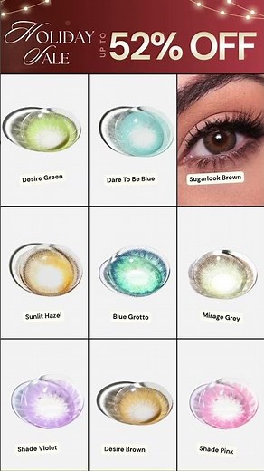 9 Stunning Eye Looks 👁️✨ Eyecandys Colored Contact Lens Try-On #ColoredContacts