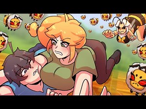 Running from QUEEN BEE In MINECRAFT | Minecraft Animation