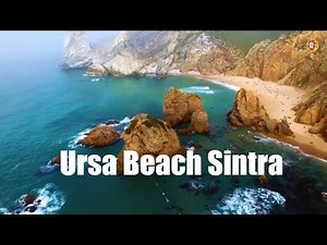 Ursa Beach Sintra - aerial view