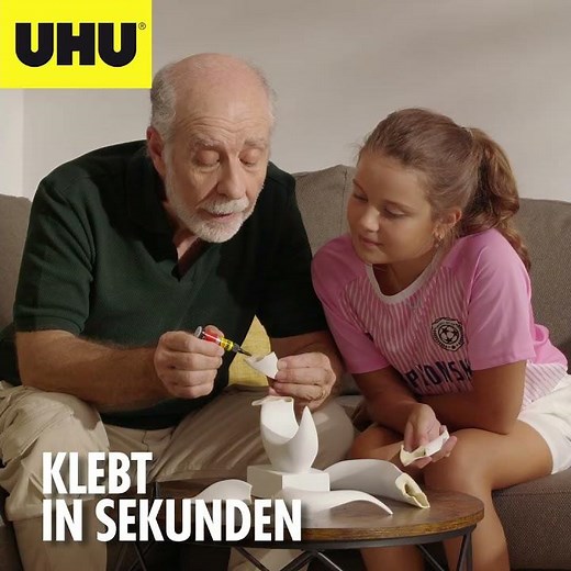 Save money. Save time. Be sustainable. Repair it easily with UHU!