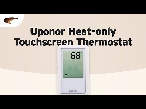 Uponor A3100101 Heat-only Touchscreen Thermostat