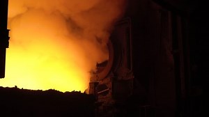 clip-1026047618-steelmaking-furnace-view-steel-melting-metal-loading