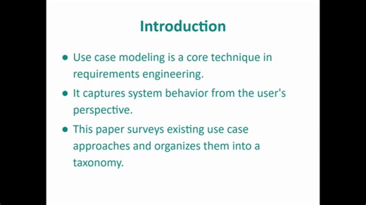 ارائه مقاله Use-Case Modeling