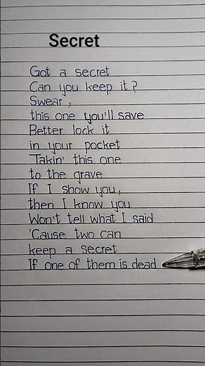 Secret Lyrics Song by The Pierces #secret #lyrics