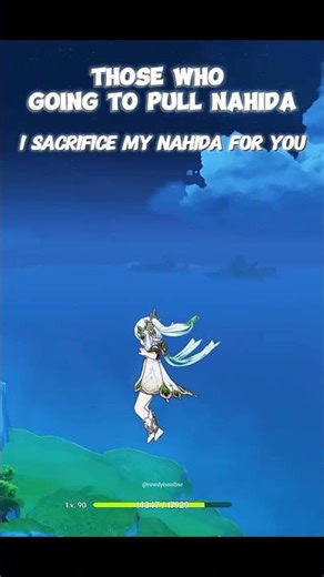 I Sacrifice My Nahida For You!? 🤔😌 #genshinimpact #genshin #kazuha #mavuika #nahida #furina #shorts