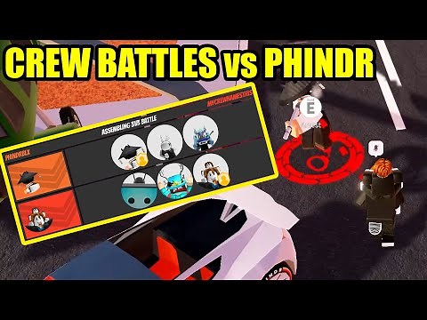 Roblox Jailbreak CREW BATTLES vs ‪@phindrblx‬