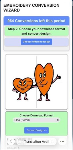 EMD Elna embroidery format supported by the Data 7 Online embroidery converter. #data7