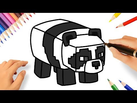HOW TO DRAW A PANDA 🐼 | MINECRAFT