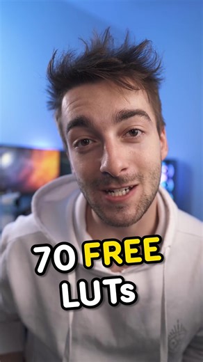 No more excuses time to get 70 awesome LUTs for your videos #cinematicvideos #freeluts #videoediting #editingtips