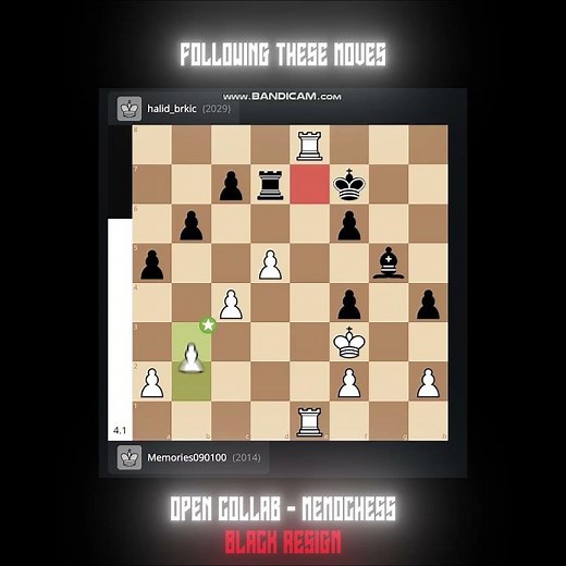 Every Move Calculated | Open Collab #ocmemochess #chess #chessedit #tactical #trending