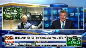 7.7K views · 586 reactions | Aptera Motors co-CEO Steve Fambro was on Fox Business discussing the electric vehicle industry and why solar-powered EVs are "absolutely" the future. | Aptera Motors | Facebook