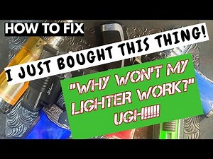 How to FIX a new lighter How to fill and PURGE a butane lighter How to fix a jet lighter