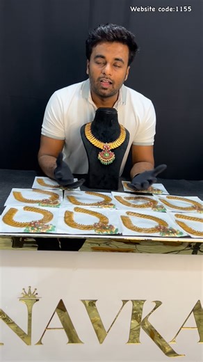 PRATHIK BHANSALI on Instagram: "Kundan Kasulu haram🌺🥰✨₹5,900✅ Website code:1155…7989751387 #kundankasumala #navkarboutique #guntur"