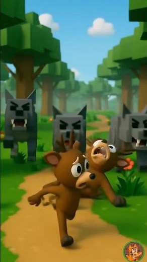 Roblox wolf attack mama deer 🥺❤️‍🩹 - #99nightintheforest #roblox #animation