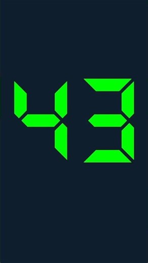 43 seconds digital timer