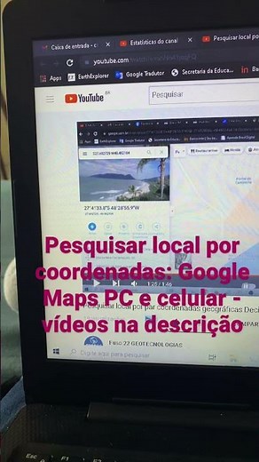 Uso de coordenadas no Google Maps - Celular e PC