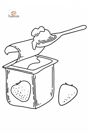 Yogurt coloring page ♥ Online or Printable for Free!