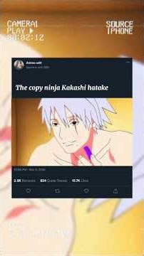 The copy ninja Kakashi hatake #anime