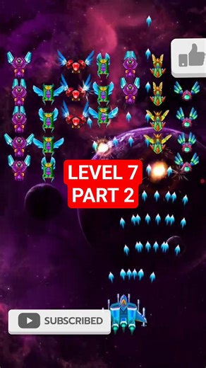 Alian Shooter 👽🔥 🎮|| level 7 part 2 #gameplay #gaming #games #verticalshooter #gamelevel
