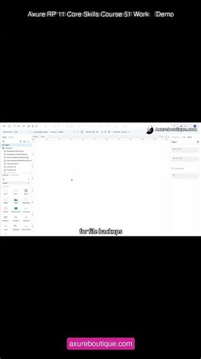 Axure RP 11 Core Skills Course 51 Work Demo