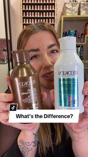 Have you been wondering? Let’s keep it simple: 🖤 Acidic Bonding Curls ➡️ Helps restore and repair chemically treated curls from within. 🤎 All Soft Mega Curls ➡️ Intense amount lf moisture for dry curly hair. #curls #curlyhair #wavescurlscoils #acidicbondingcurls #allsoftmegacurls @Jamie McDaniel STL Hairstylist