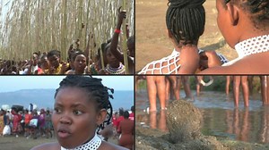S.Africa's Zulus fete young women's purity at "reed dance" ceremony