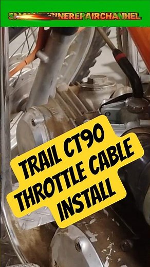 🔧 Throttle Cable & Slide Install Honda Trail 90 🛵 🏍