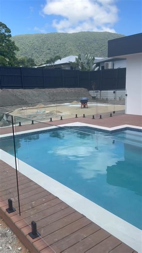 The team installed this pool fence for Craig at SPIRE in Palm Cove. Nice work team! | AGA Affordable Glass and Aluminium Fencing
