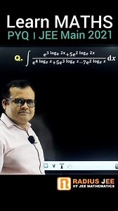 Solving InDefinite Integral Problem JEE Main 2021 । Learn Class 11 Class 12 JEE Main and Advance Maths by Er. Gyanesh Rai Sir । #trending #trendingreels #viralreels #insta #instagood #instagram #instadaily #instalike #instareels #instareel #reels #integration #class12 #jee #jeemain #jeeadvanced #maths #explore #integral #math #mathematics #problemsolving #learning #study #studytips #ncert #education #reelsinstagram #calculus #mathstricks Radius JEE Coaching Radius JEE | Gyanesh Rai