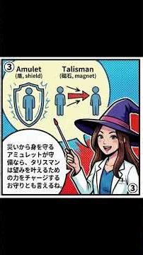 Ririちゃんの疑問！タリスマンって何？4コママンガで解説！願いを叶えるお守りを作ろう！#占い #西洋占星術 #願いを叶える #引き寄せ