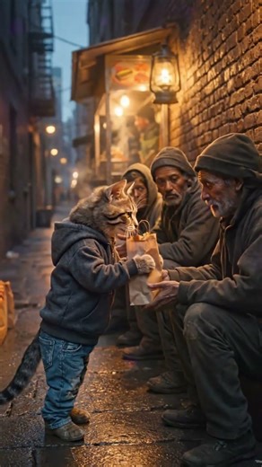 Poor Cat With a Rich Heart Changed Everything 😭❤️ Emotional Story #shorts