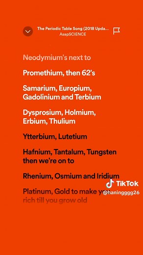 The Periodic Table Song Lyrics | Full Song on Spotify