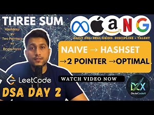 The REAL Way to Solve 3SUM | Why Your Approach Fails & How To Fix It | Day 2