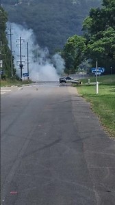 The Street is On Fire! Shocking Footage #Shorts