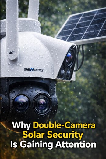Why double-camera solar security is gaining attention