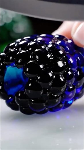 Glass Raspberry Cutting ASMR 🍇✨ | Satisfying Slow Motion #shorts #shortsfeed #asmr