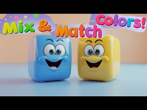 Mix & Match Colors for Kids 🎨 | Fun Color Learning Game | Educational Song with Art