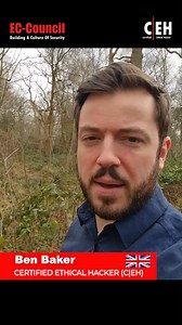 "In this video, Ben Baker, a Certified Ethical Hacker (C|EH), reflects on his transformative journey with C|EH certification. As an IT technician, he sought career advancement and decided to pursue the C|EH. In just 12 months, Ben transitioned to an IT security manager role, experiencing a significant salary boost and an influx of job offers. He shares how C|EH's comprehensive material propelled him into cybersecurity, leading to rapid career growth and abundant opportunities. To learn more abou