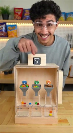 Minecraft Hopper IRL: I Built an Auto‑Sorting Snack Machine