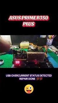 Asus Prime B350 Plus Usb Overcurrent Repair #shorts